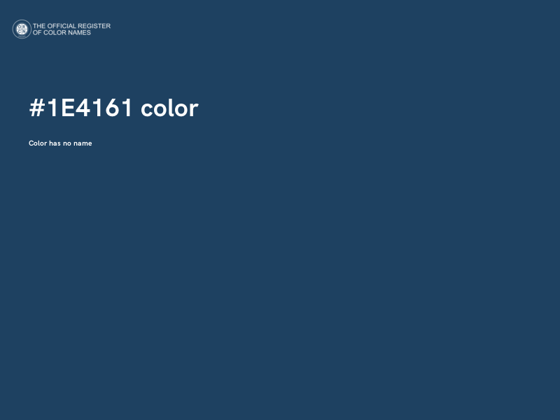 #1E4161 color image