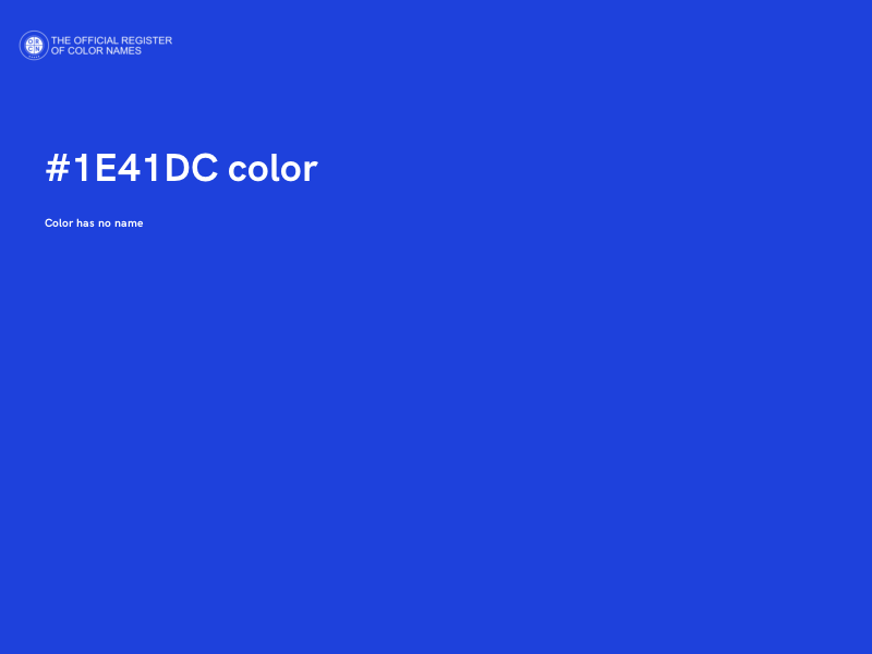 #1E41DC color image