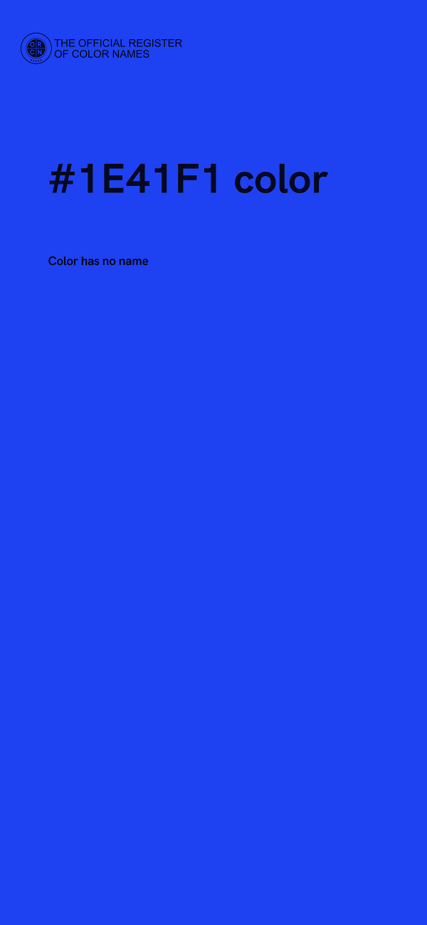 #1E41F1 color image