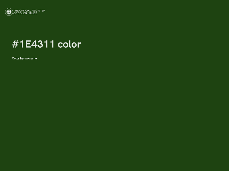 #1E4311 color image