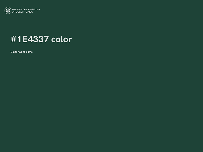#1E4337 color image