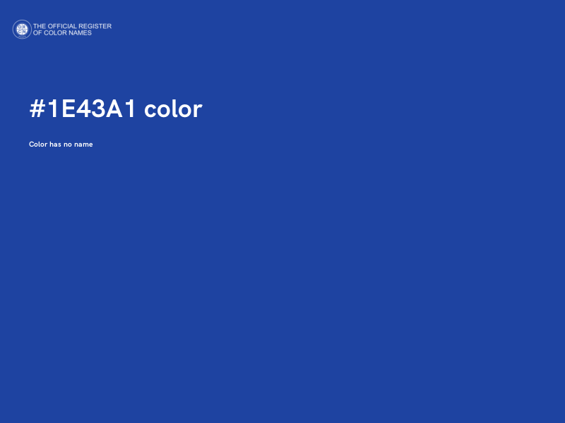 #1E43A1 color image
