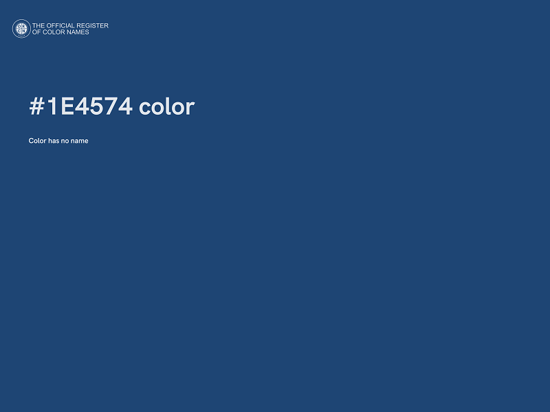 #1E4574 color image