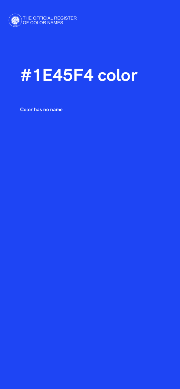 #1E45F4 color image