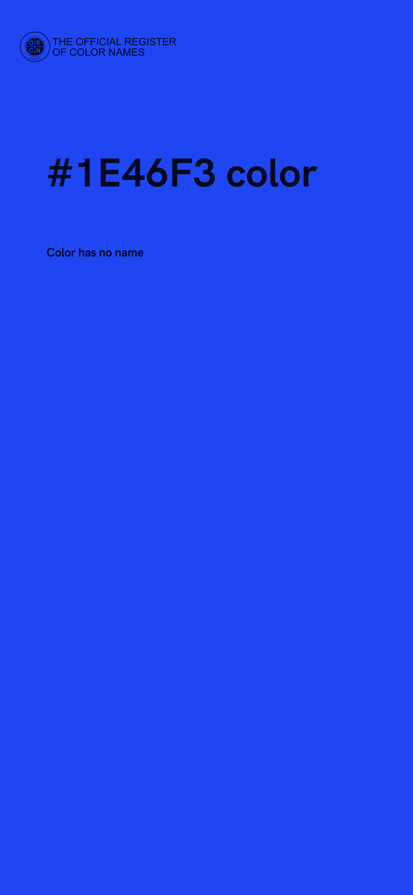 #1E46F3 color image