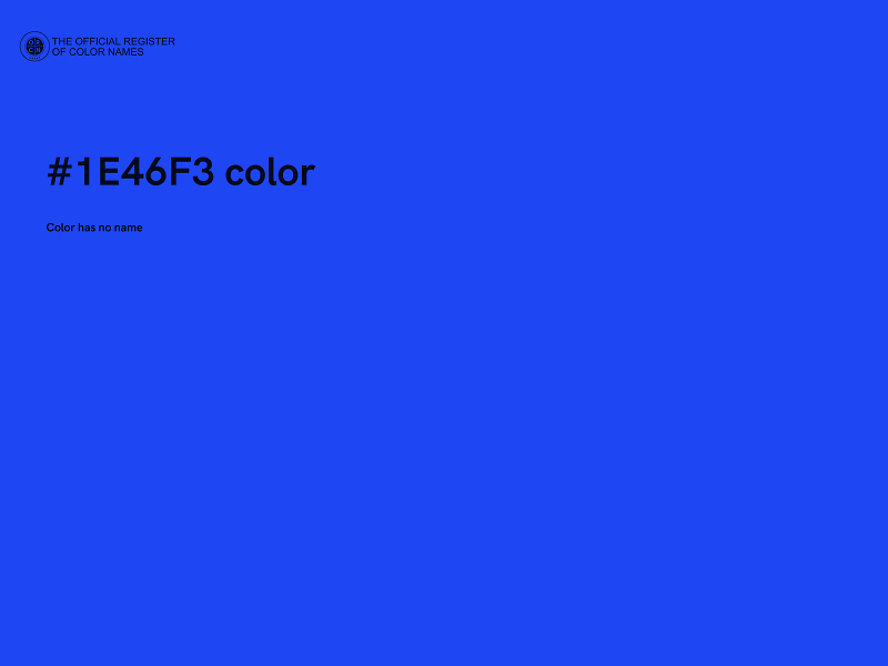 #1E46F3 color image