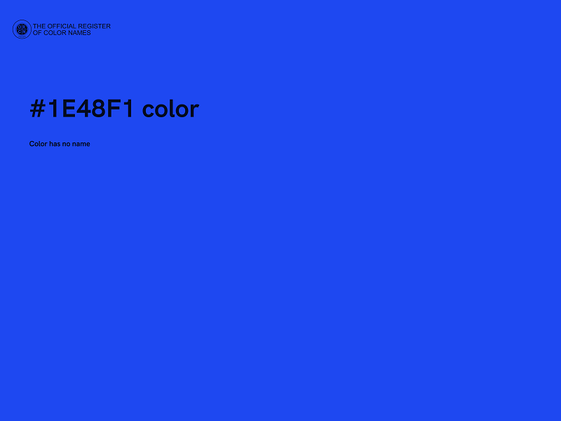 #1E48F1 color image