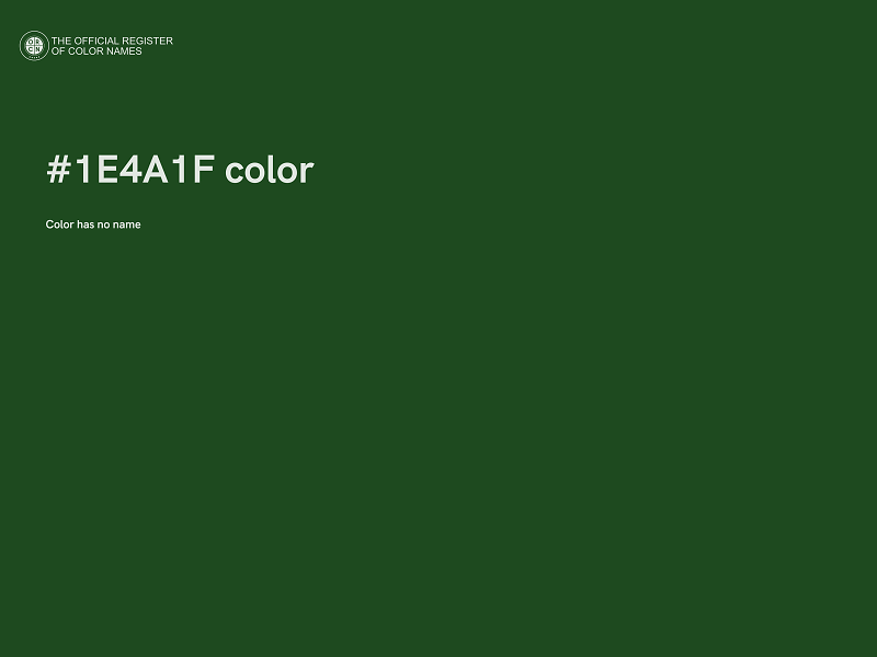 #1E4A1F color image