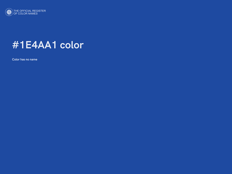 #1E4AA1 color image