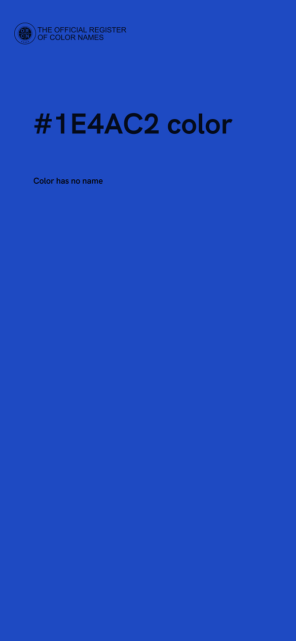 #1E4AC2 color image