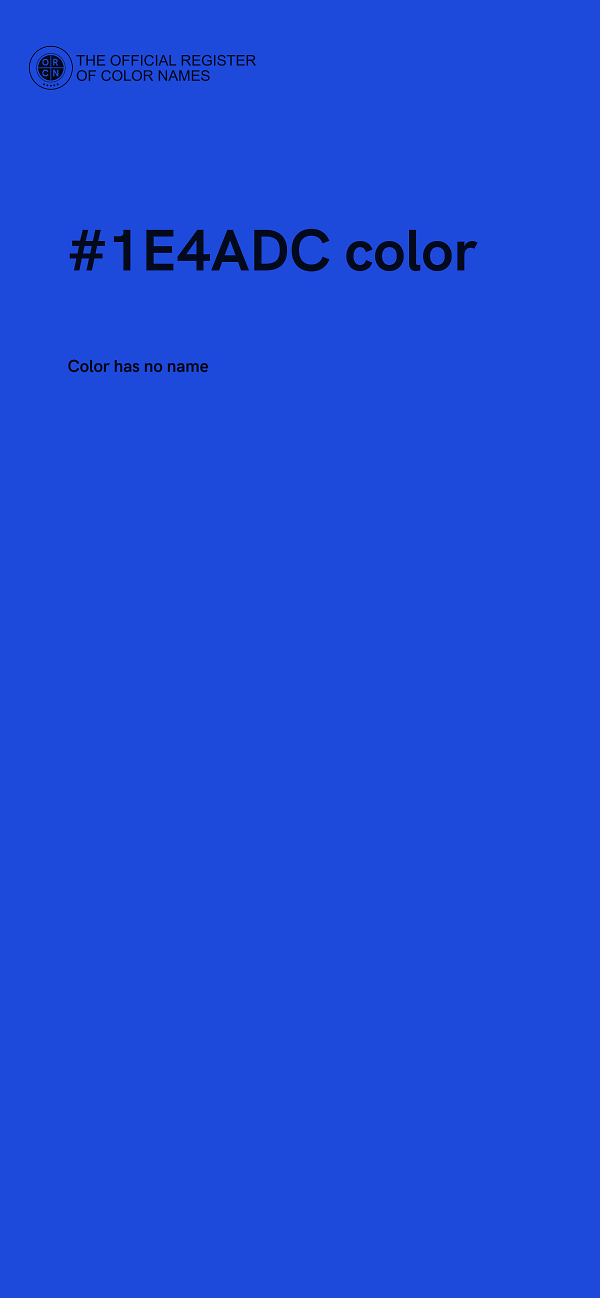 #1E4ADC color image