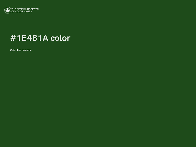 #1E4B1A color image