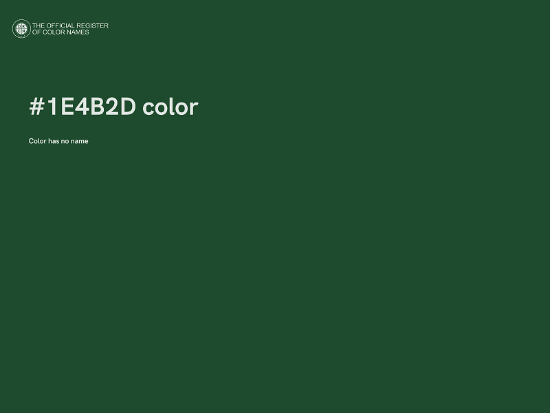 #1E4B2D color image