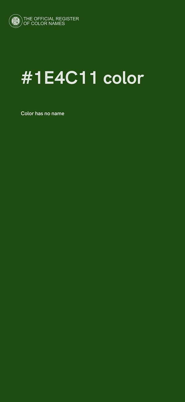 #1E4C11 color image