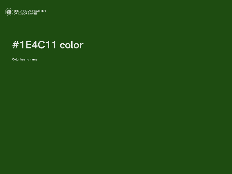 #1E4C11 color image