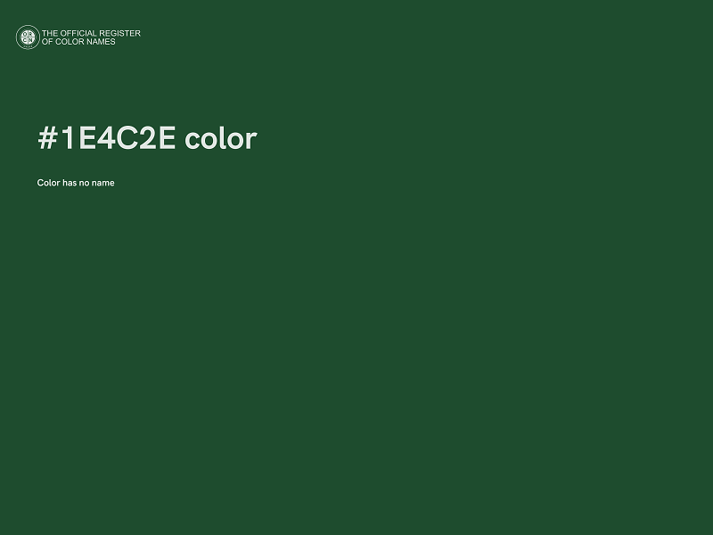 #1E4C2E color image