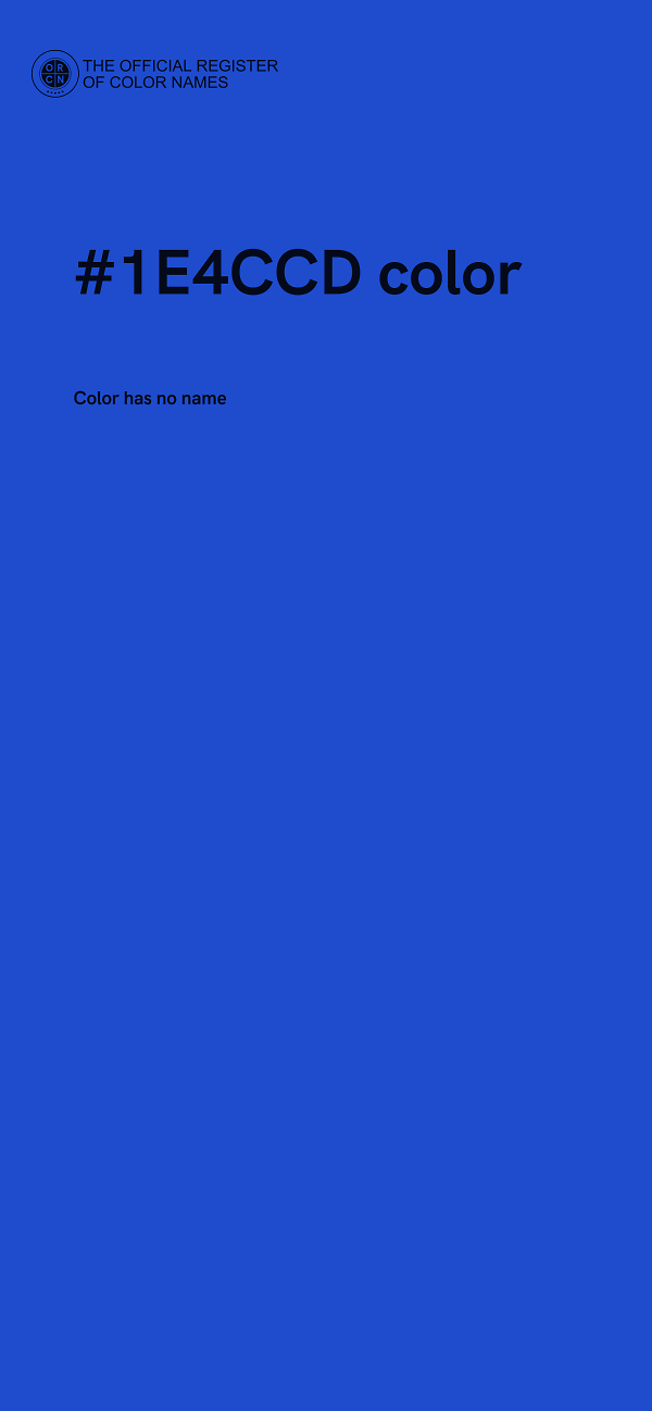 #1E4CCD color image