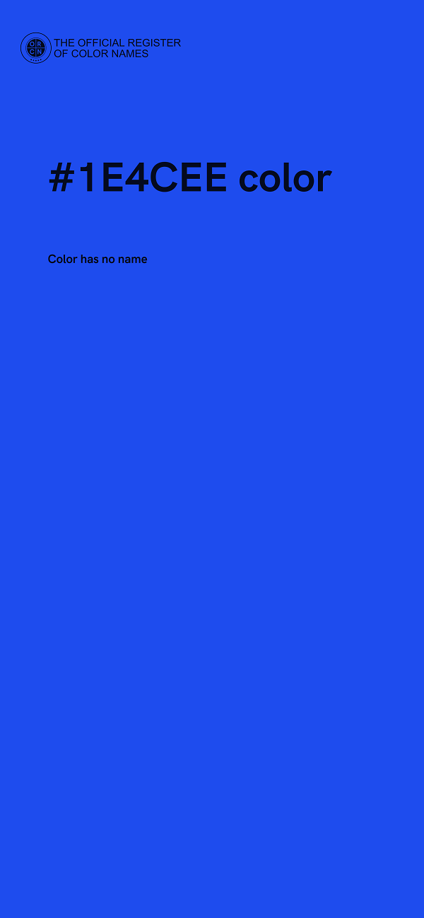 #1E4CEE color image