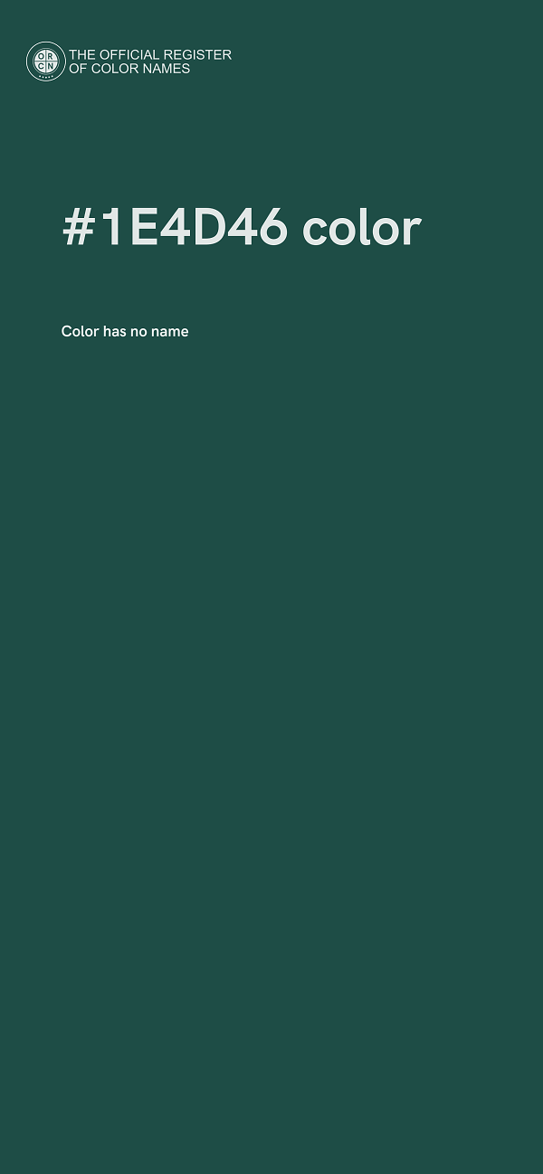 #1E4D46 color image