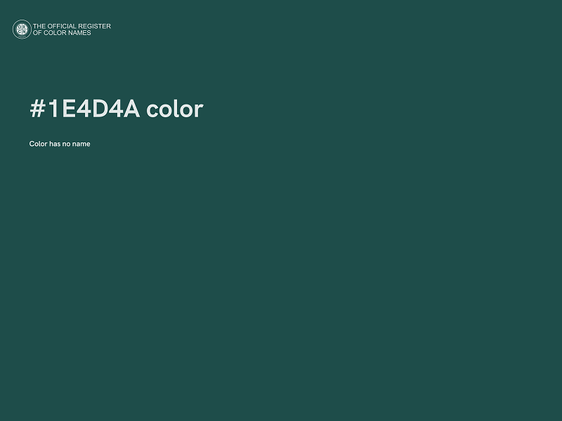 #1E4D4A color image