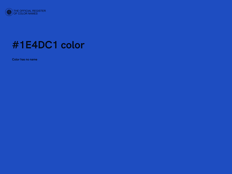 #1E4DC1 color image
