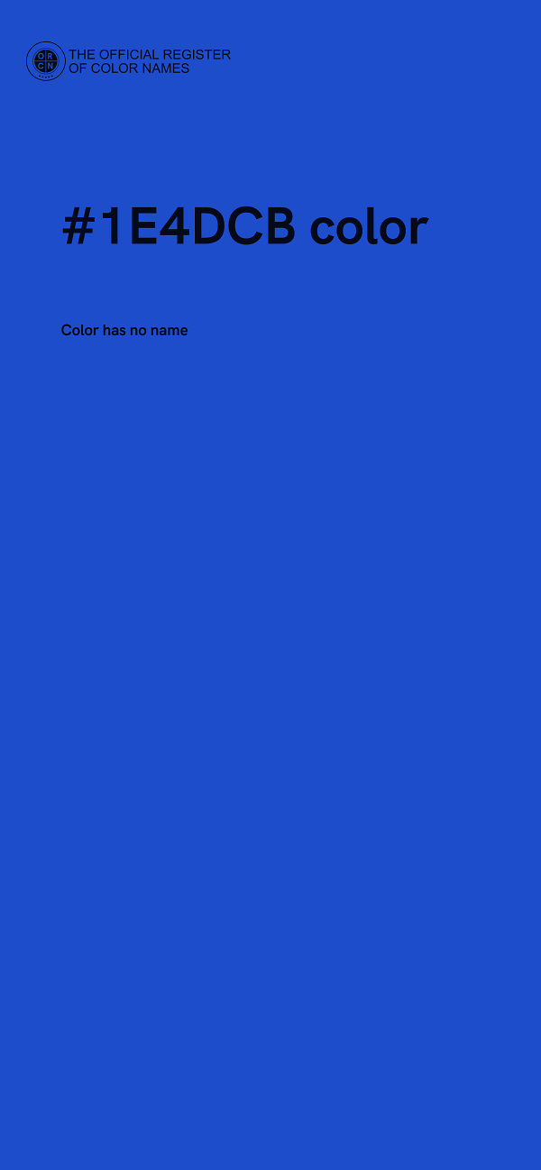 #1E4DCB color image