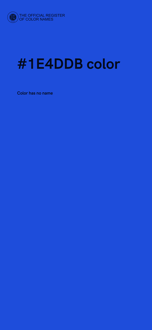 #1E4DDB color image