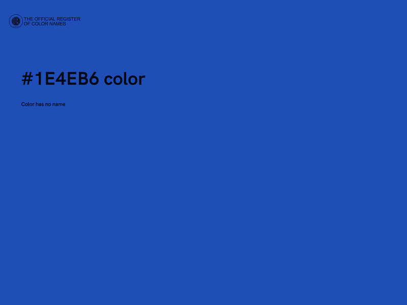 #1E4EB6 color image