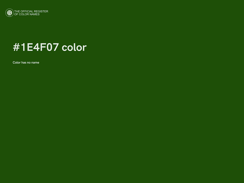 #1E4F07 color image