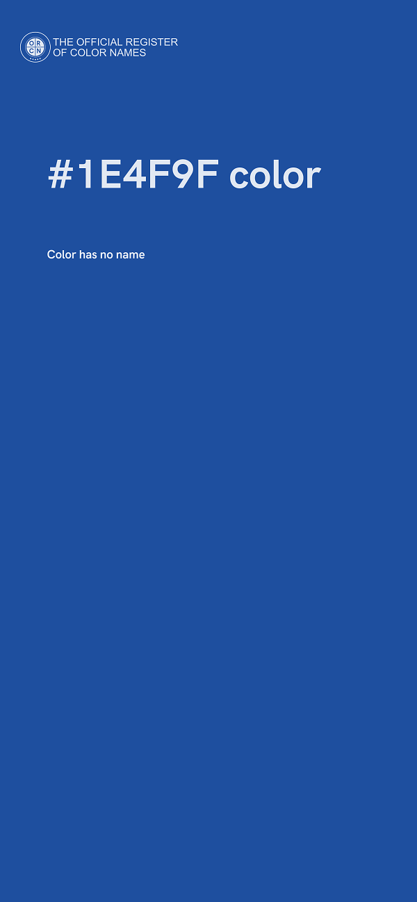 #1E4F9F color image