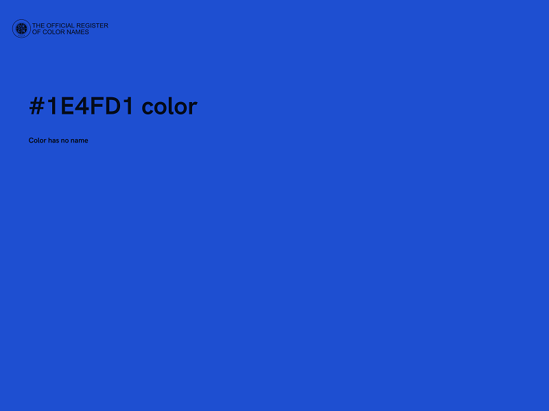 #1E4FD1 color image