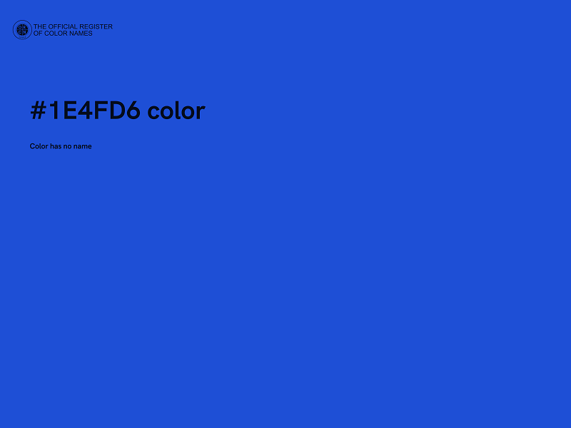 #1E4FD6 color image