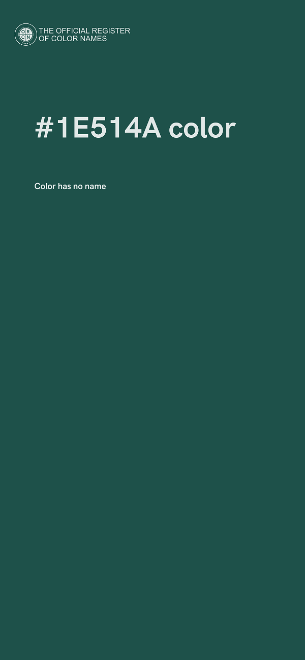 #1E514A color image