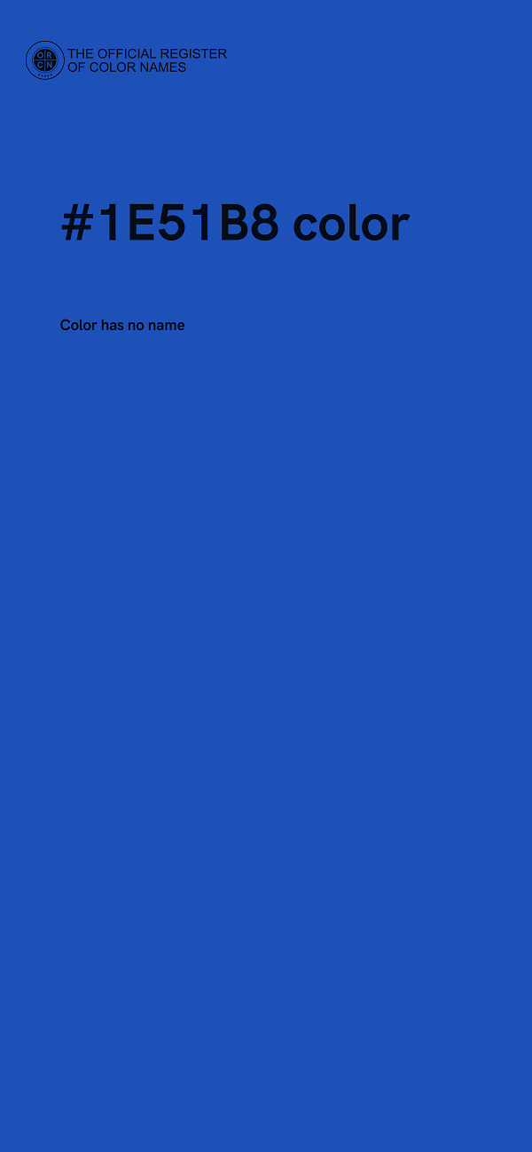 #1E51B8 color image