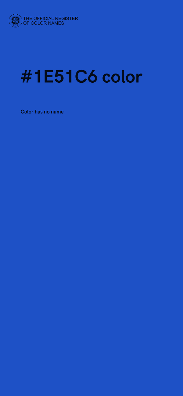 #1E51C6 color image