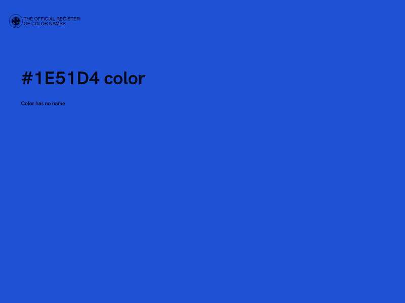 #1E51D4 color image