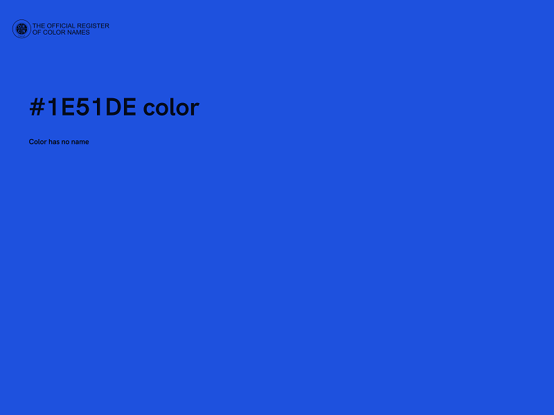 #1E51DE color image