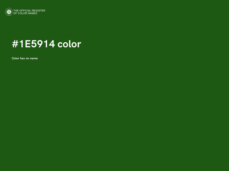#1E5914 color image