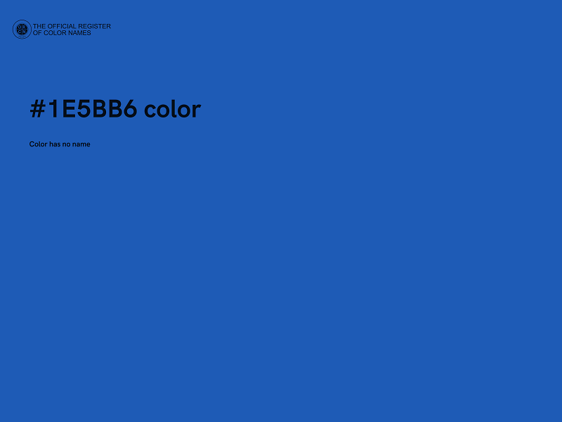 #1E5BB6 color image