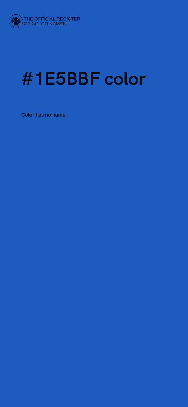 #1E5BBF color image