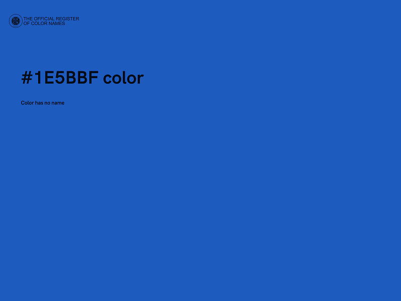 #1E5BBF color image