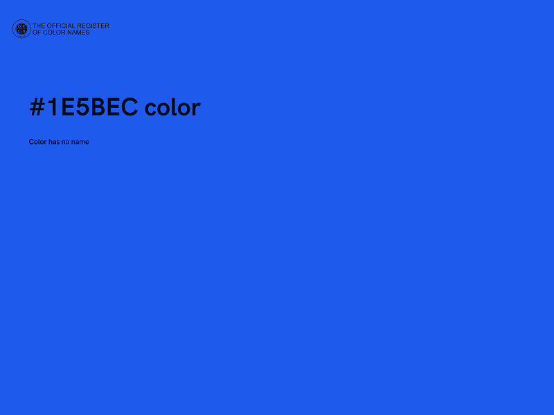 #1E5BEC color image