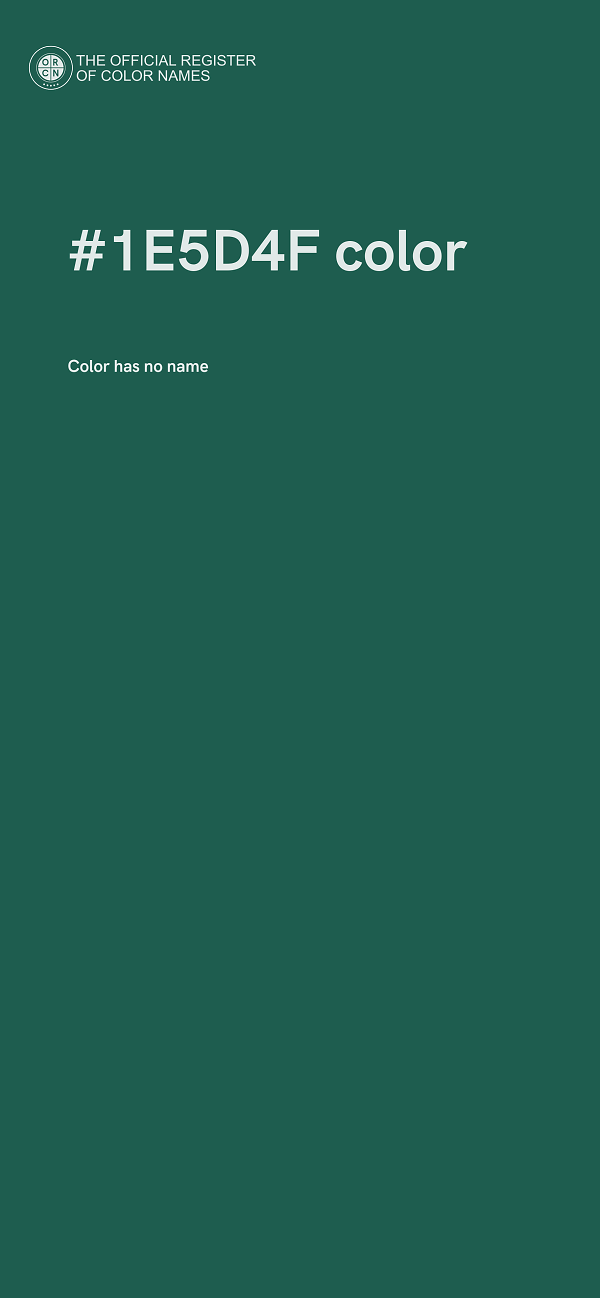 #1E5D4F color image