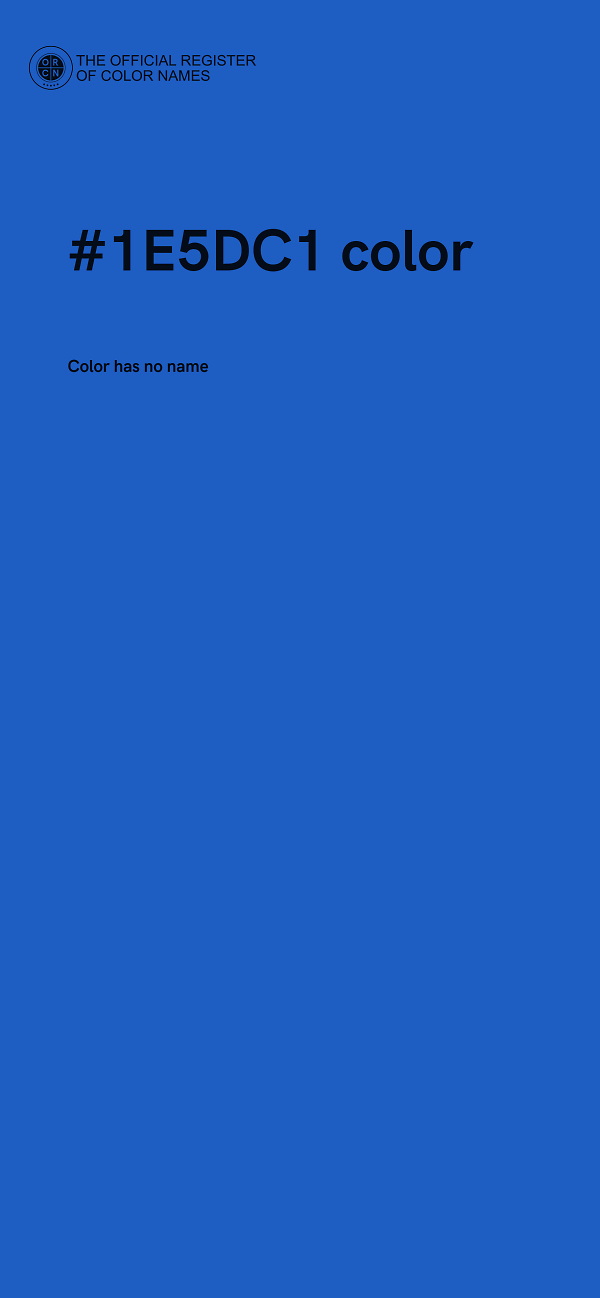 #1E5DC1 color image