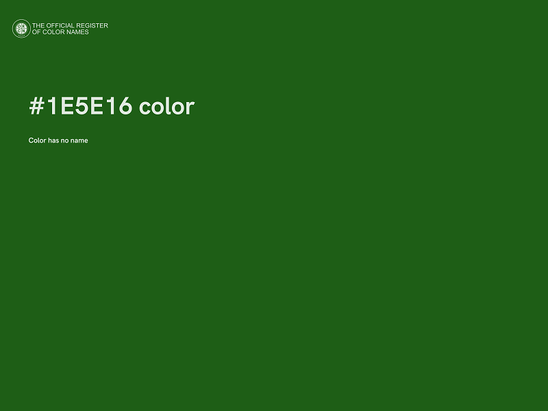 #1E5E16 color image