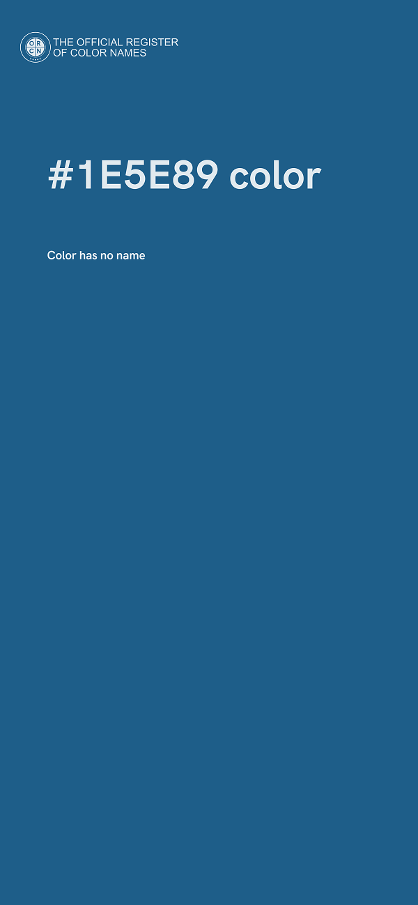 #1E5E89 color image