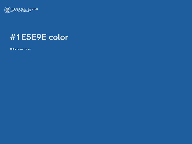 #1E5E9E color image