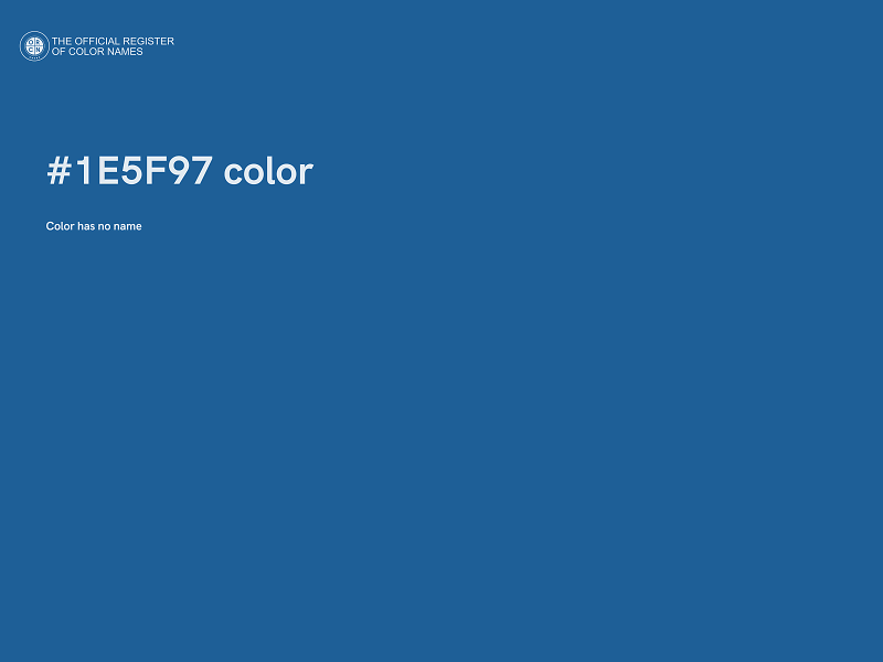 #1E5F97 color image