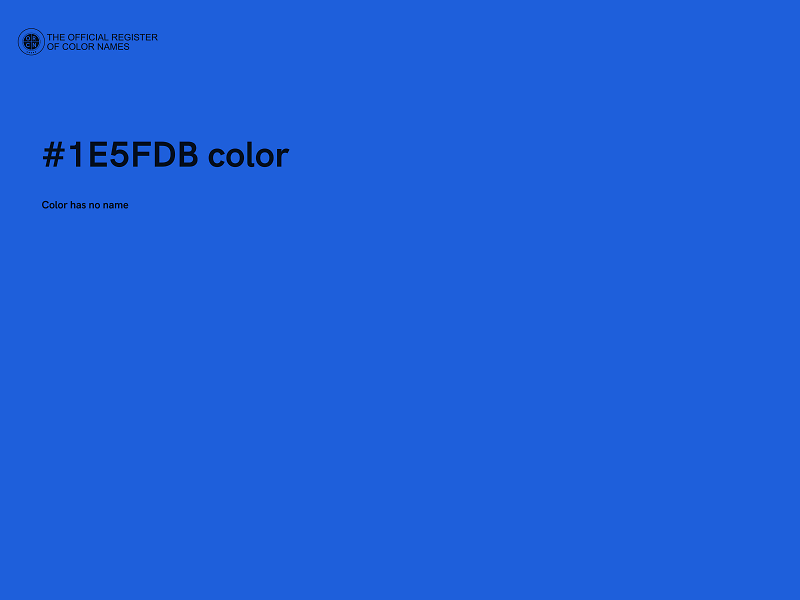 #1E5FDB color image