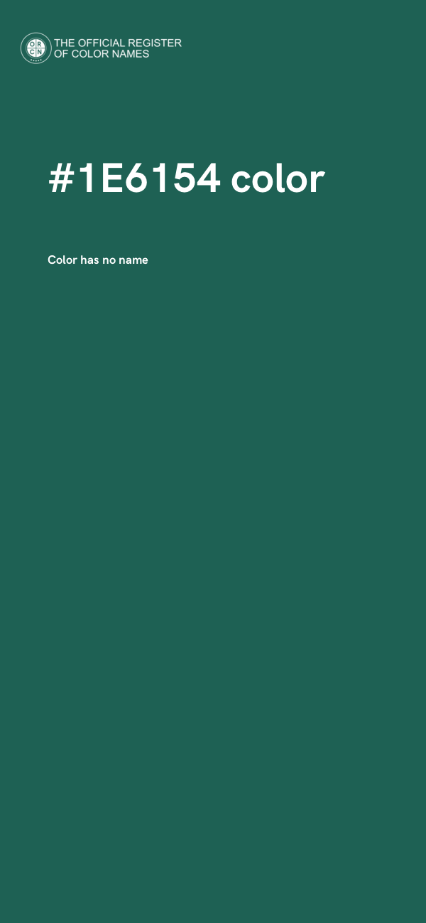 #1E6154 color image